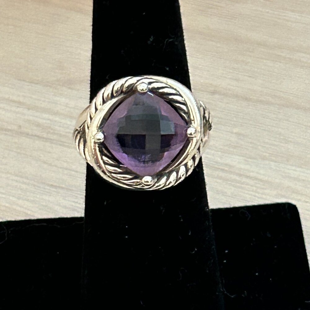 David Yurman Amethyst Infinity Ring - Picture 8 of 10